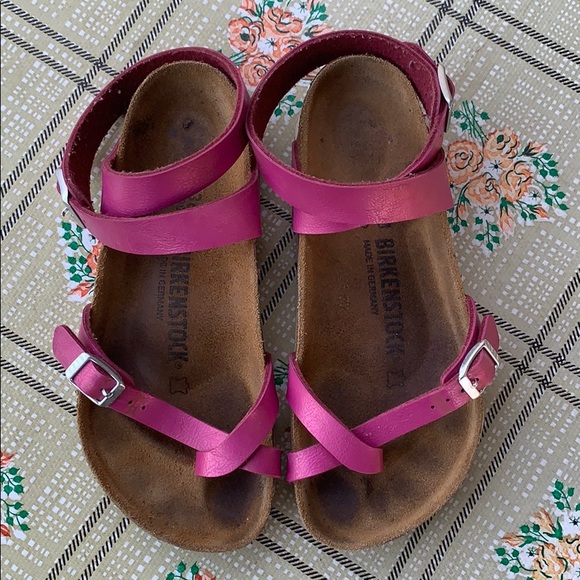 Birkenstock | Shoes | Birkenstock Yara Magenta Haze Pink Sandals 36 |  Poshmark